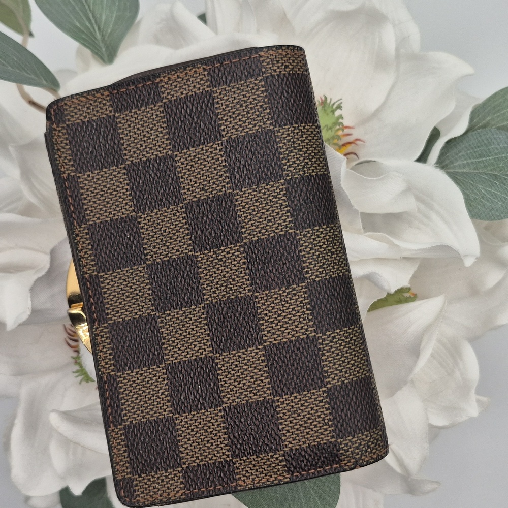 Authentic LOUIS VUITTON DAMIER Kisslock WALLET - Picture 3 of 15